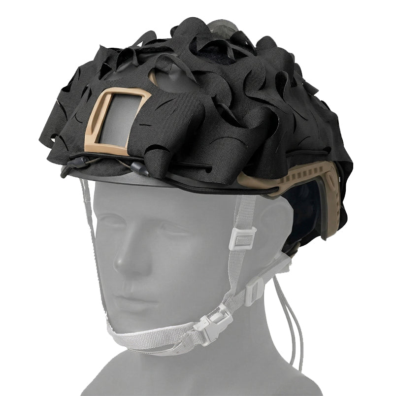 3D Leaf Helmet Cover Multitarn – Laser Cut Helmet Camouflage Net for FAST / MICH | Tactical Scrim Cover