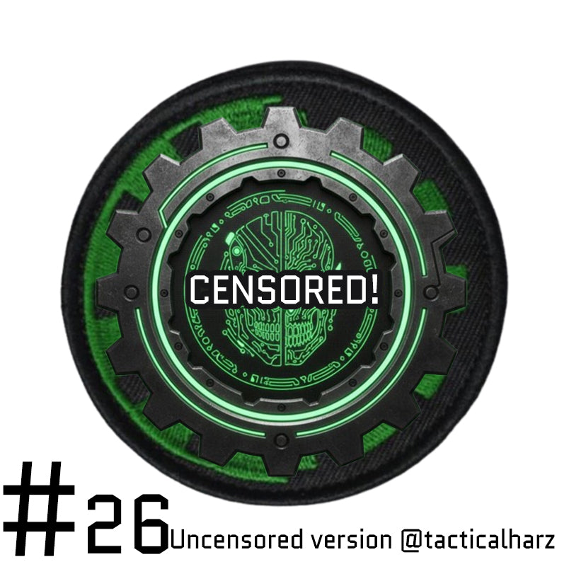 #26 Cog Priests of Mechara Velcro Patch Rund TAC-HAMMER