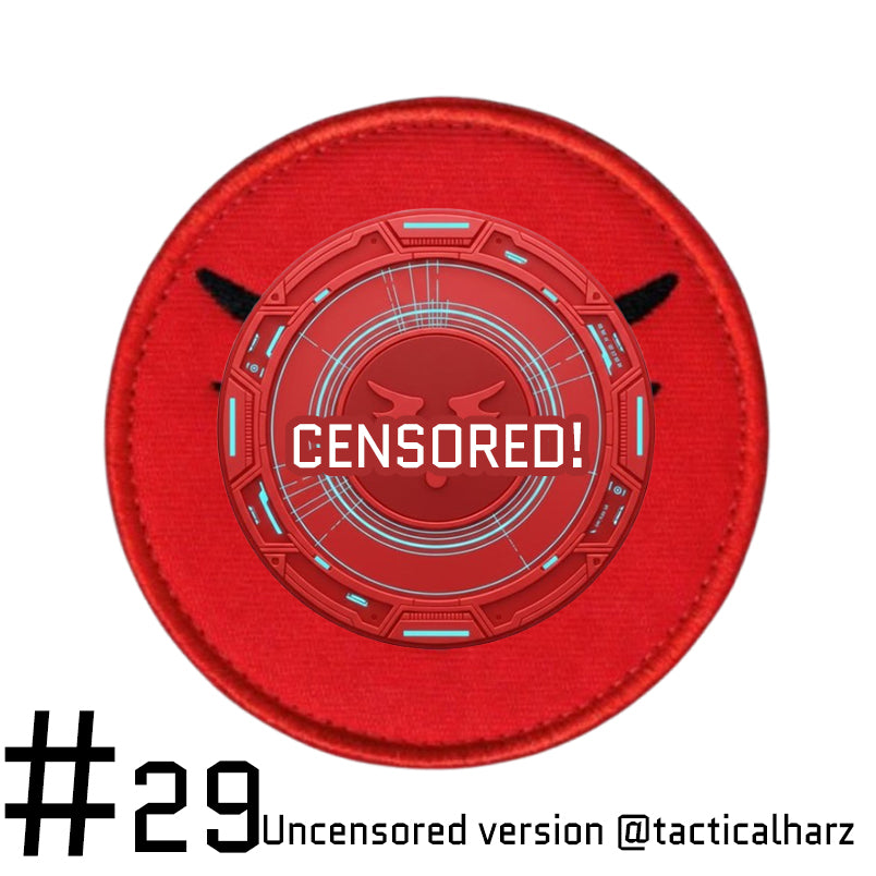 #29 Crimson Seraphs Round Velcro Patch TAC-HAMMER