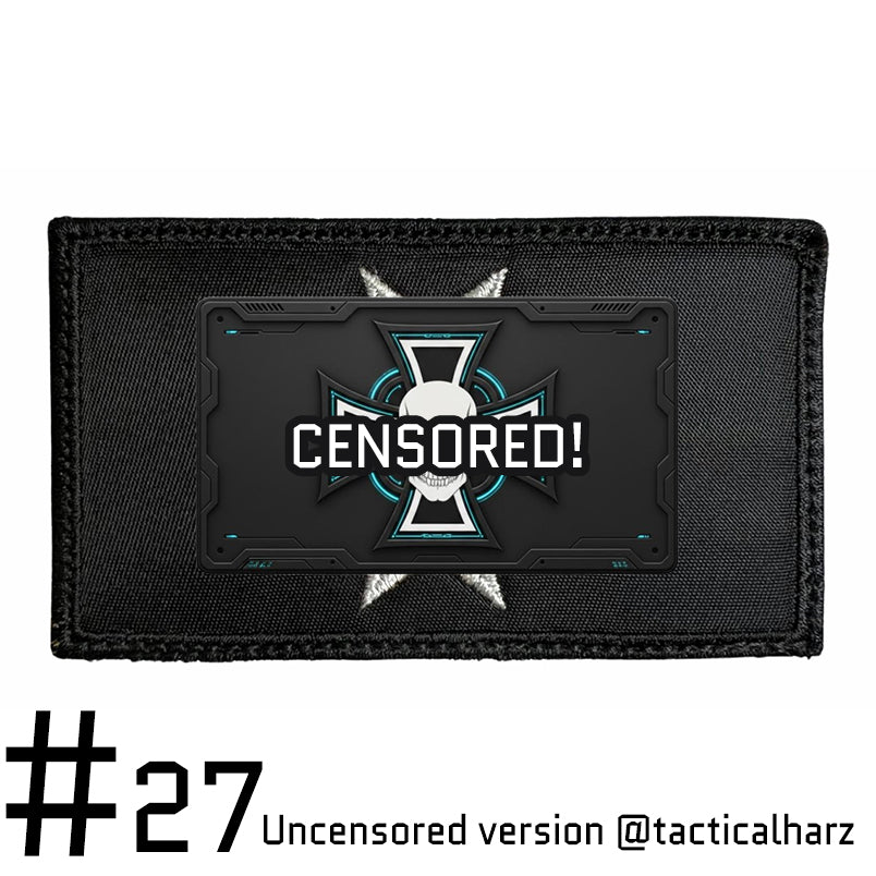 #27 Obsidian Templars - Crusader Skull Velcro Patch TAC-HAMMER