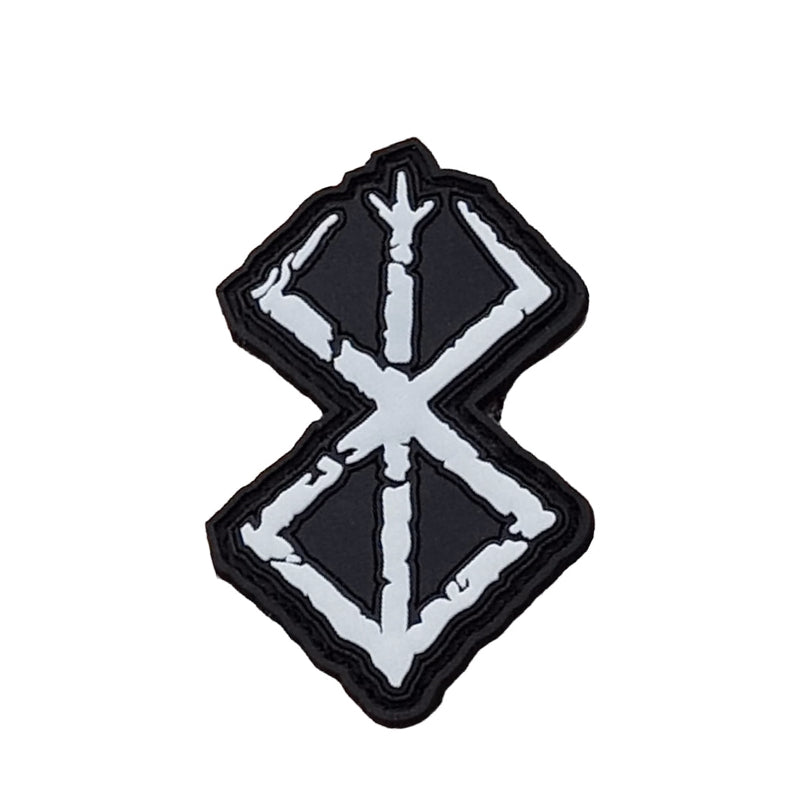 Berserk Anime PVC Velcro Patch Brand of Sacrifice Airsoft Velcro Patch White