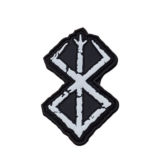 Berserk Anime PVC Velcro Patch Brand of Sacrifice Airsoft Velcro Patch White