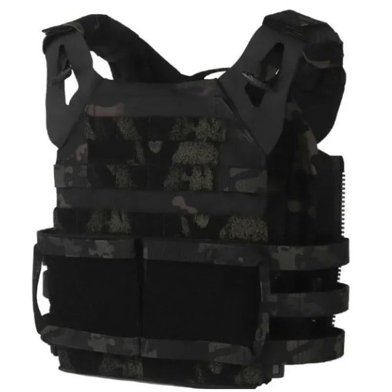 Leichte JPC 2.0 Replika Plattenträger-Weste – modulare Low-Profile-Weste für Airsoft & Training (kompatibel mit AVS Flaps, Zip-On Panels, MOLLE)