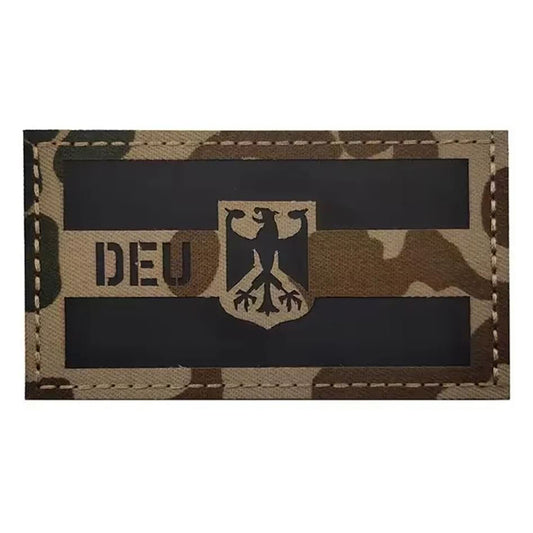 DEU Deutschland Adler Flagge Patch Klett Aufnäher Bundeswehr Tropentarn