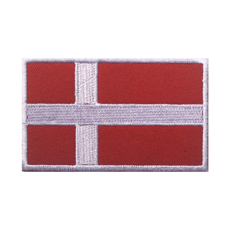Dänemark Flagge Aufnäher Bestickt - Aufbügelbar, Emblem Als Souvenir Oder Abzeichen Dänemark Flagge Aufnäher Bestickt - Aufbügelbar, Emblem Als Souvenir Oder Abzeichen