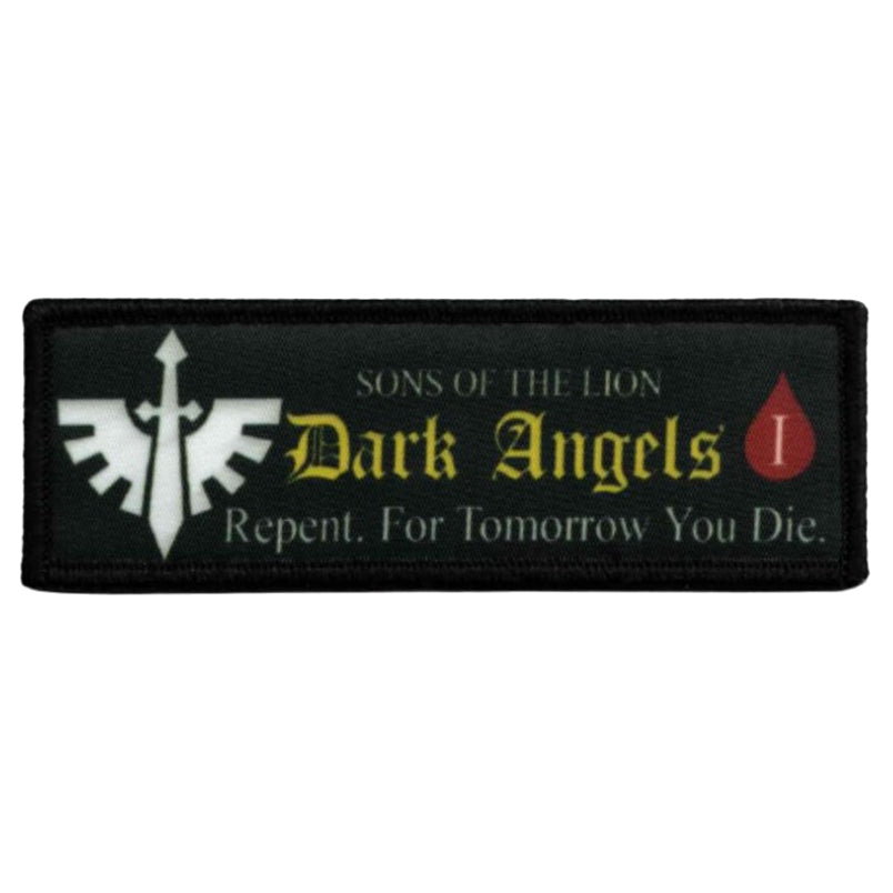 Dark Angels First Legion Velcro Patch Space Marine Chapter Klett Aufnäher