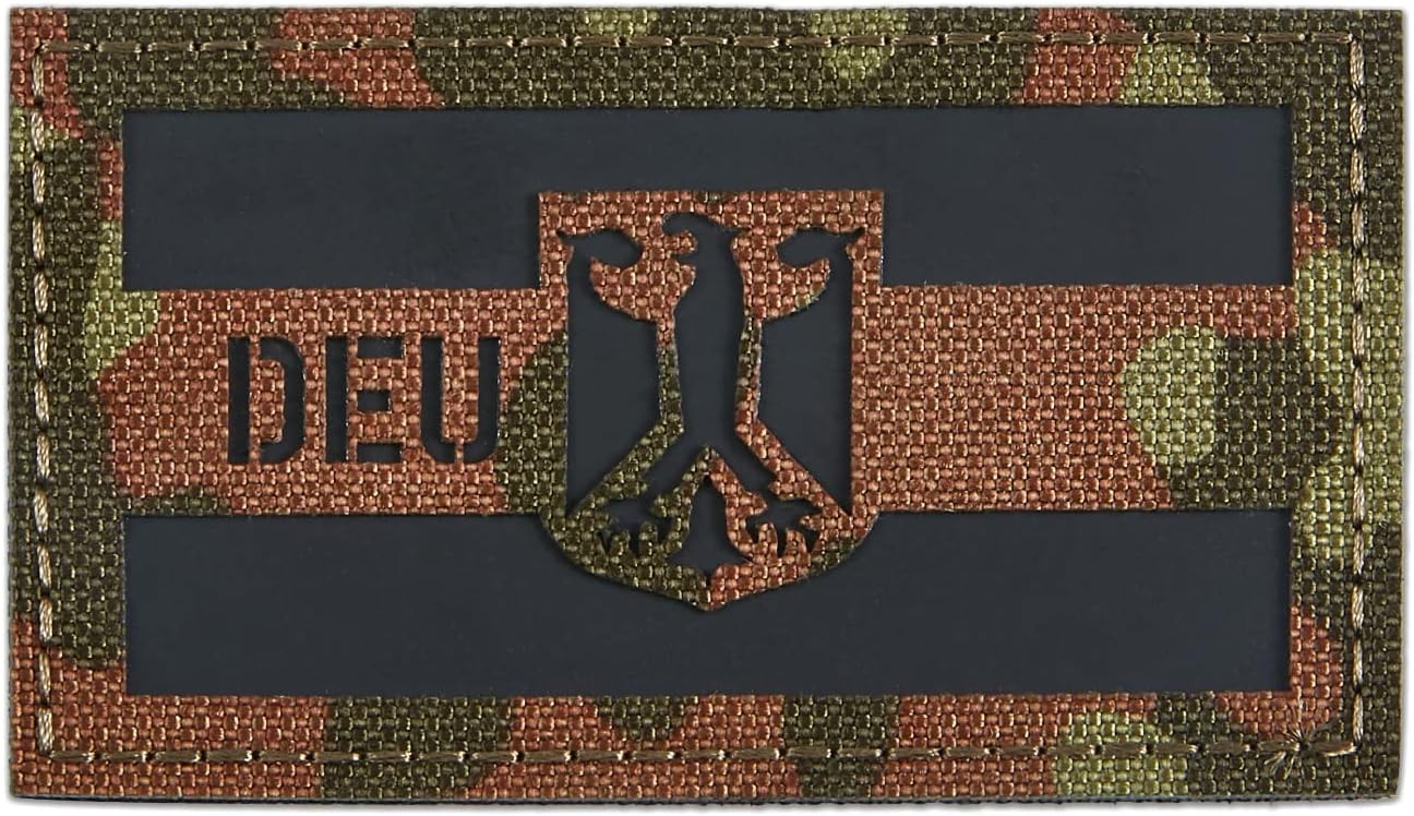 DEU Deutschland Adler Flagge Patch Klett Aufnäher Bundeswehr Flecktarn und Multicam