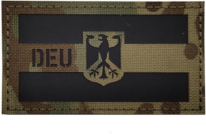 DEU Deutschland Adler Flagge Patch Klett Aufnäher Bundeswehr Flecktarn und Multicam