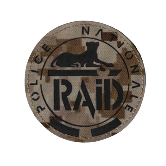 Französische Nationalpolizei Klett Aufnäher RAID Police Nationale Velcro Patch