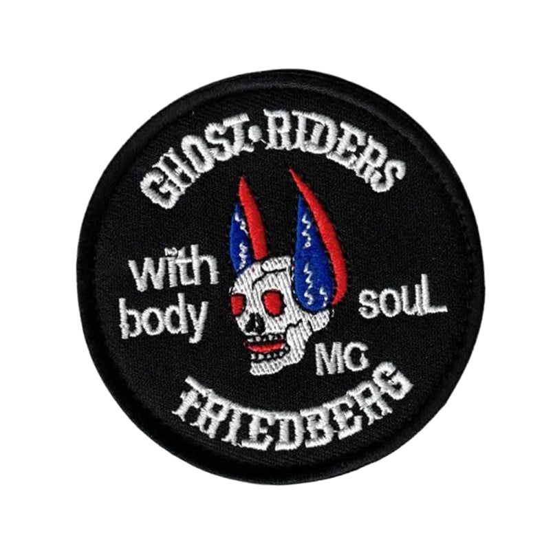 Ghost Riders MC Friedberg Velcro Patch Motorradclub Cosplay Klett Aufnäher