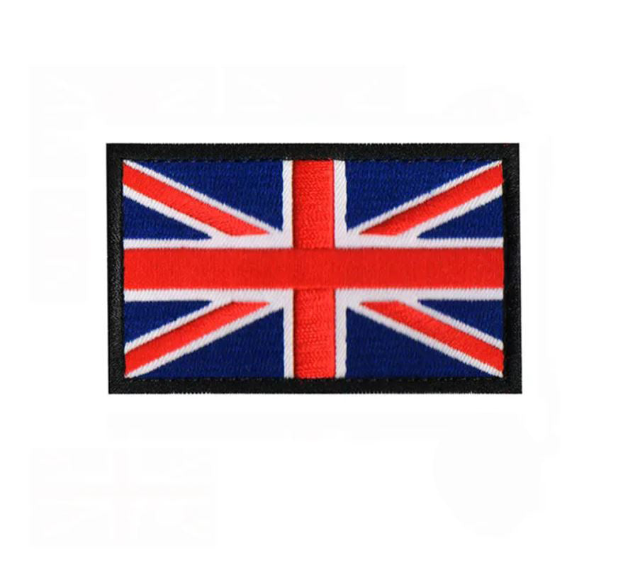 Tactical Union Jack Flag Fabric Velcro Patch Great Britain UK