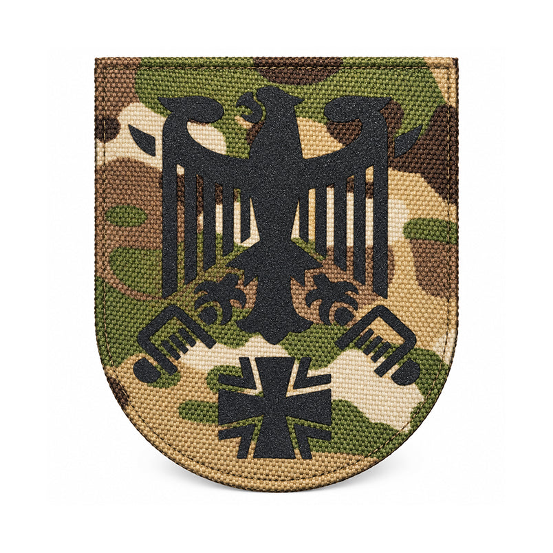 Kommando Heer IR Reflektor Patch Bundeswehr Multicam Cordura Klett Aufnäher