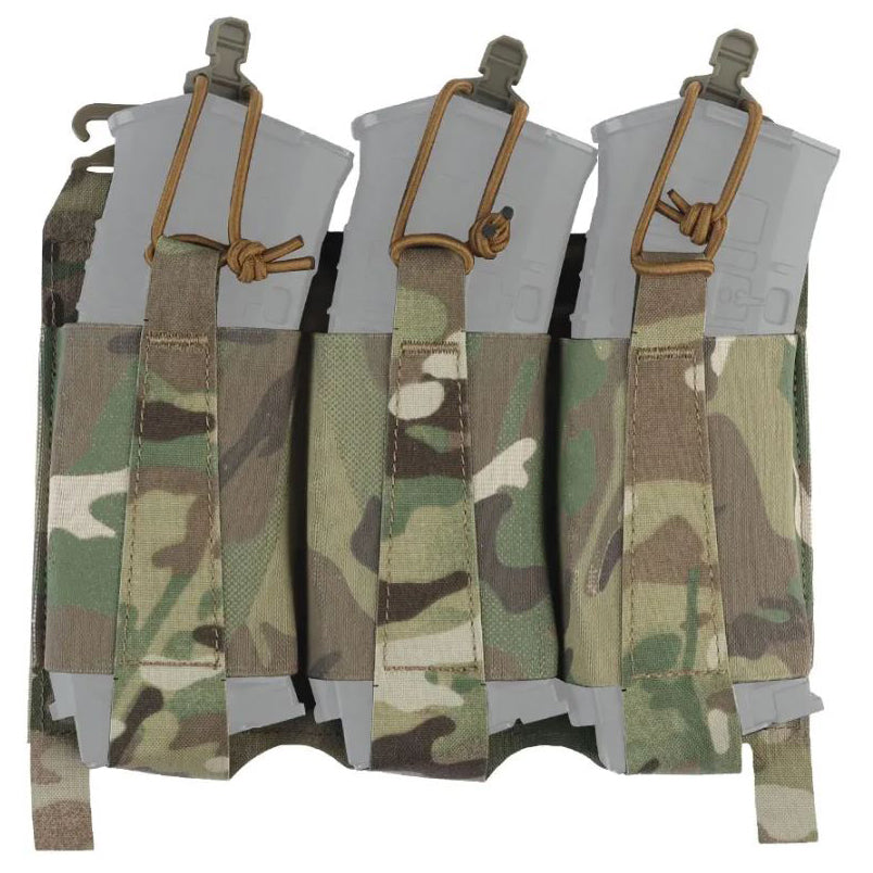 Low-Profile Triple Elastic AR Front Flap – G-Hook-kompatibel & ultra-flach (für 5.56 / 7.62 Magazine)