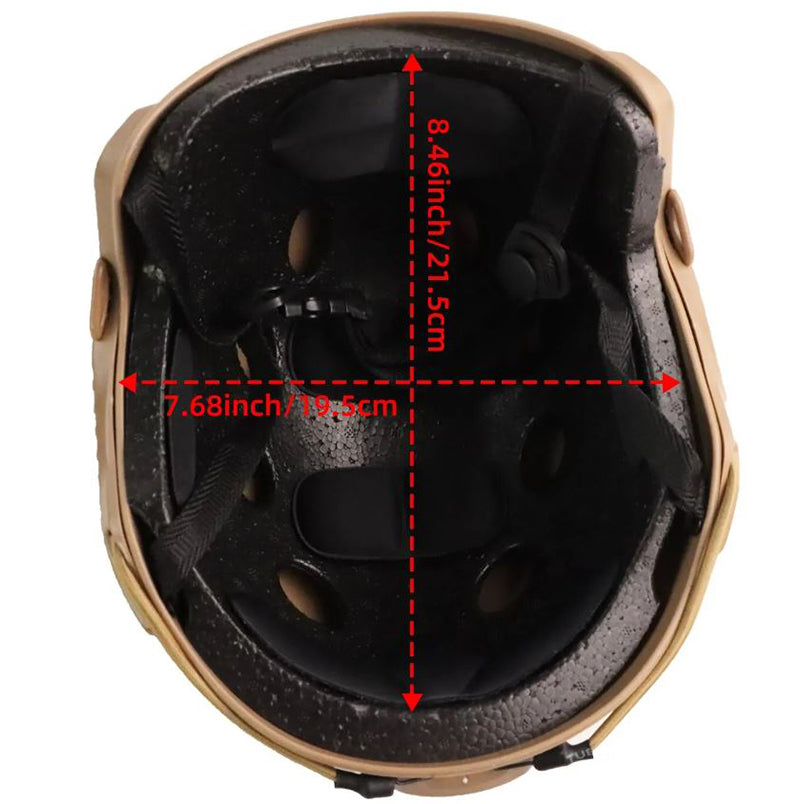 Airsoft FAST MH Helm – leichter Schutzhelm im taktischen Stil mit Zubehörmontage