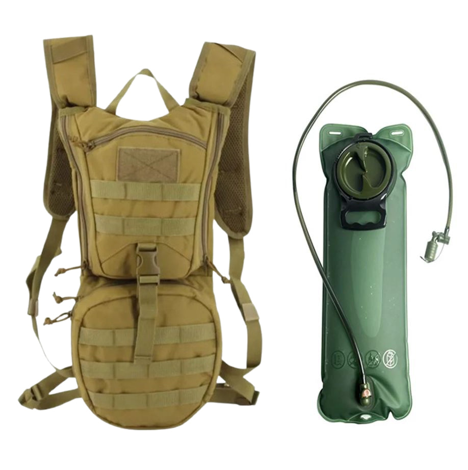 Molle Airsoft Rucksack mit 3L Trinkblase Softair Trinksystem Trinkrucksack