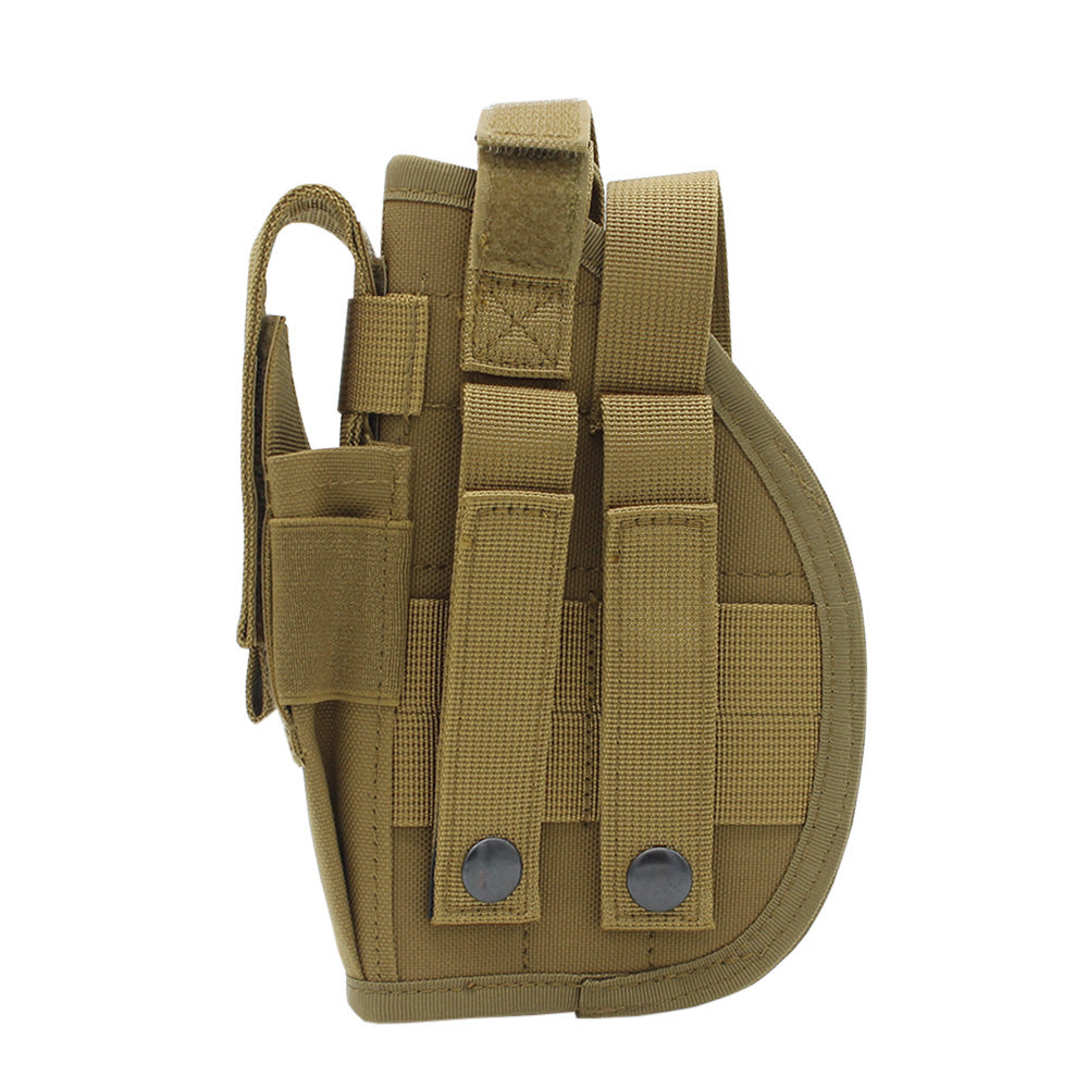 Molle pistol holster with pistol magazine pouch