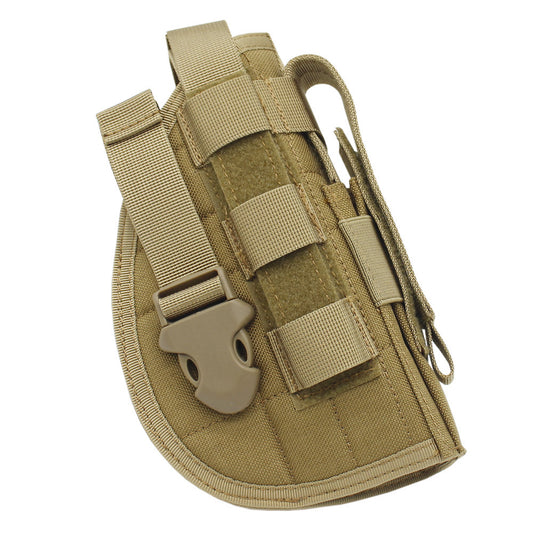 Molle pistol holster with pistol magazine pouch