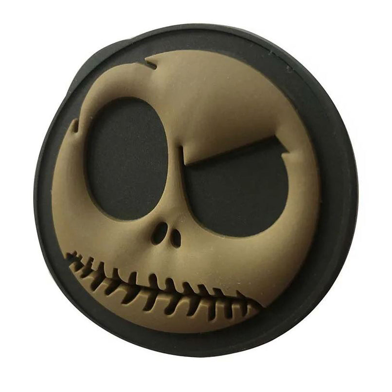 Nightmare Before Christmas PVC Patch Jack Skellington Velcro Patch Brown
