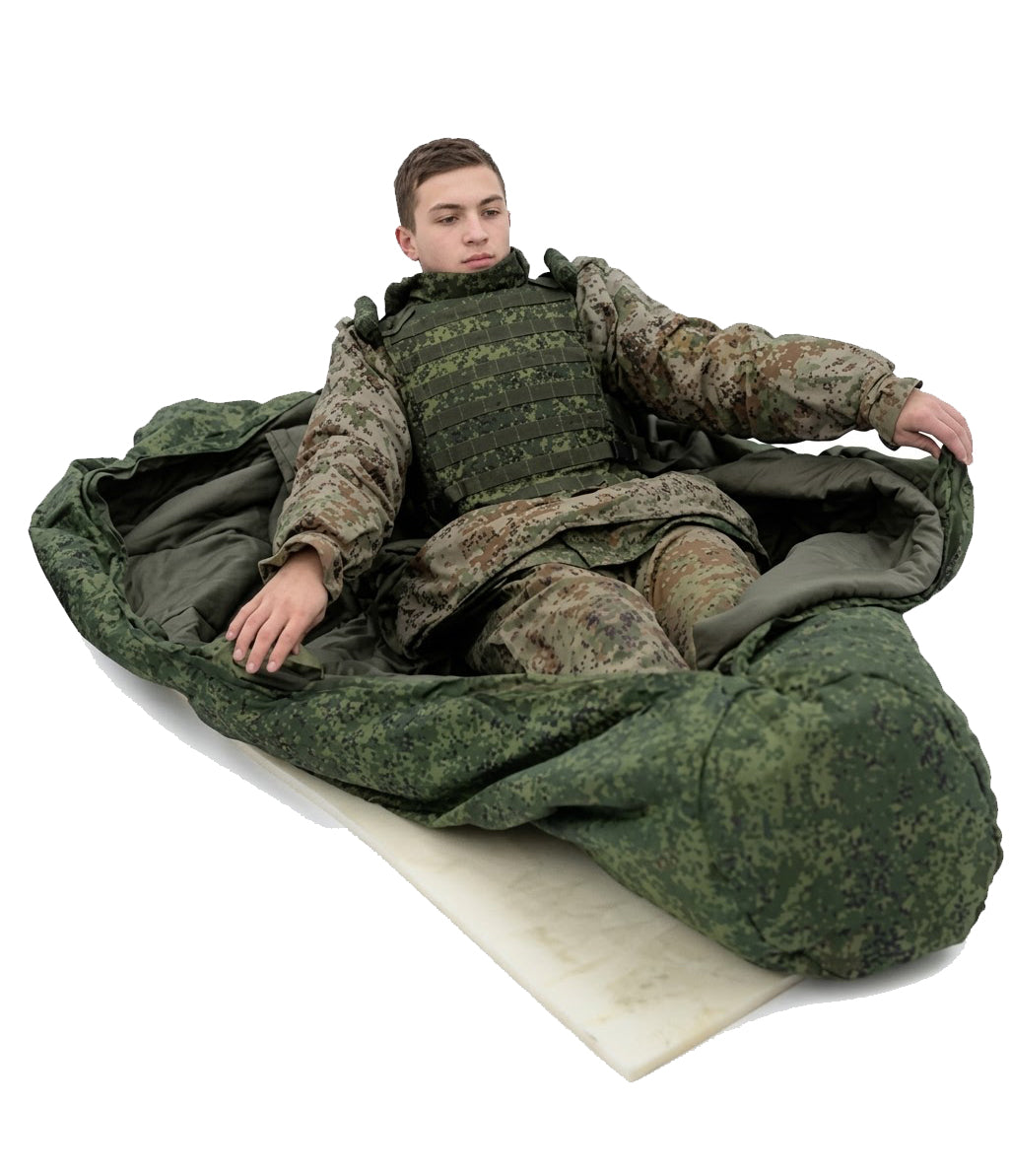 Original Russian M21 Winter Sleeping Bag EMR Digital Flora – Ratnik Field Sleeping Bag down to -30°C | Rusfor MilSim Reenactment