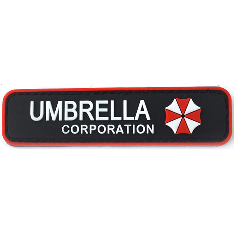 Resident Evil Cosplay Klett Aufnäher Umbrella Corporation Schriftzug Velcro Patch (groß)
