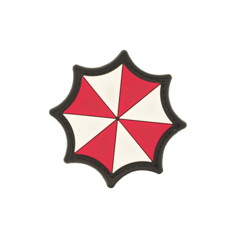 Resident Evil Cosplay PVC Klett Aufnäher Umbrella Regenschirm Velcro Patch (Klein)
