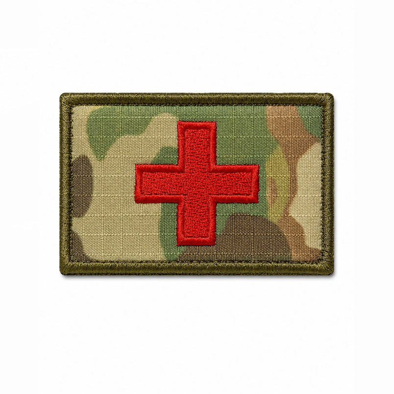 Rotes Kreuz Sanitäter Velcro Patch Medic First Aid Multicam Klett Aufnäher
