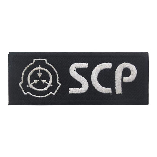 SCP Airsoft Patch Special Containment Procedures Foundation Logo Velcro Patch Black