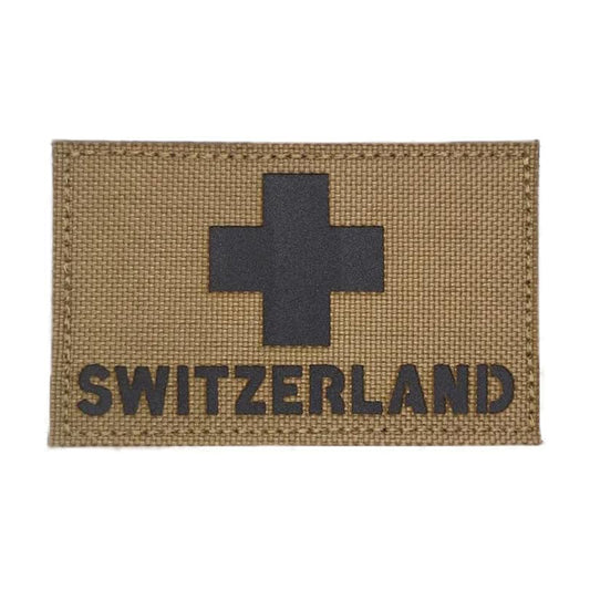 Switzerland IR Airsoft Patch Swiss Flag Infrared Softair Velcro Patch