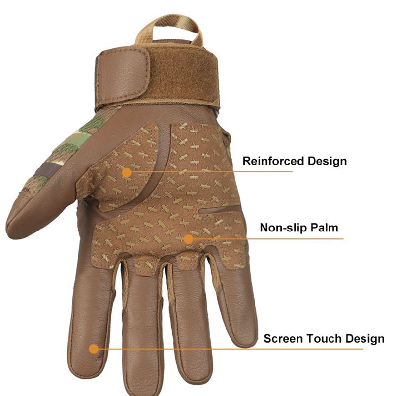 Tactical Full Finger Airsoft Gloves Airsoft Bushcraft Gloves Multicam