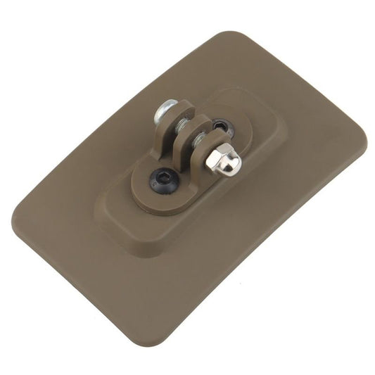 Taktische Helmhalterung für GoPro & Zubehör – Klett-Montagebasis mit 20 mm Schiene