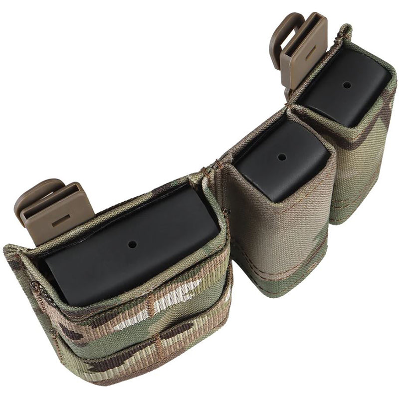 Taktische 1+2 KYWI Replica Magazintasche – Shorty-Pouch mit Kydex-Einsatz für 5.56 & 9mm (MOLLE-kompatibel)