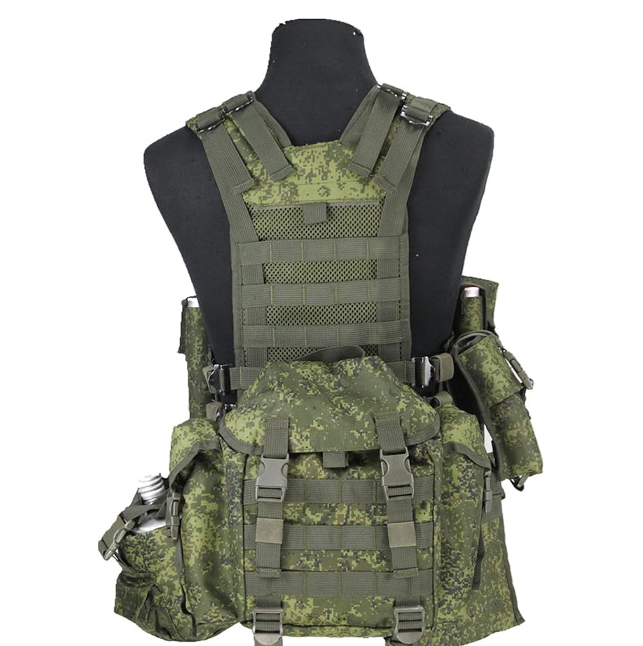 Tactical Vest 6Sh117 Replica – MOLLE Vest Russian EMR with Magazine Pouches & Equipment Pouches
