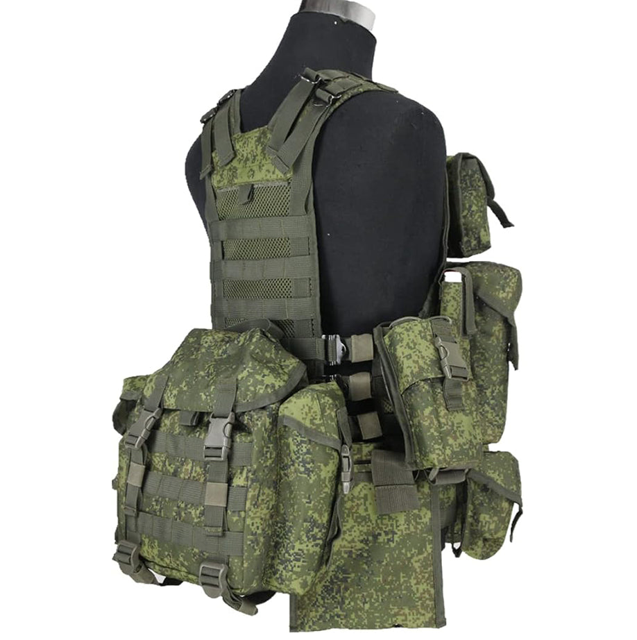 Tactical Vest 6Sh117 Replica – MOLLE Vest Russian EMR with Magazine Pouches & Equipment Pouches