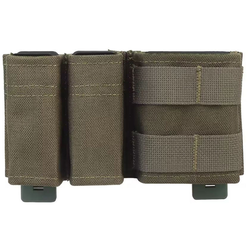 Taktische 1+2 KYWI Replica Magazintasche – Shorty-Pouch mit Kydex-Einsatz für 5.56 & 9mm (MOLLE-kompatibel)