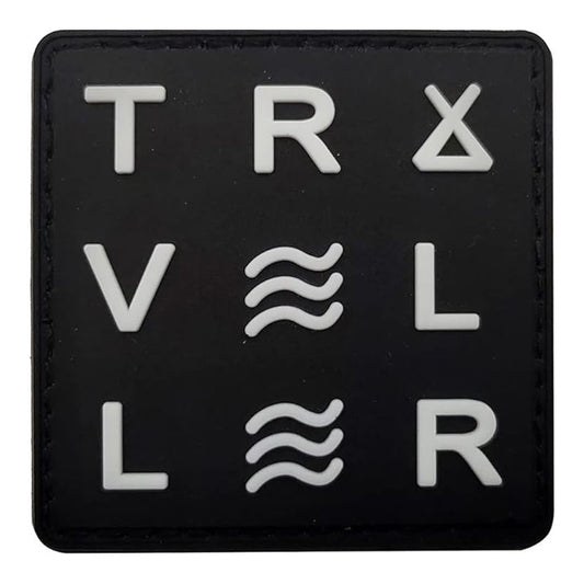 Traveller PVC Bushcraft Patch Hiking Travel Survival Velcro Patch