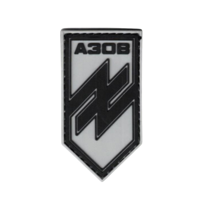 Ukraine Azov Battalion Azov Brigade Velcro PVC Patch Asov Regiment Velcro Patch Grey