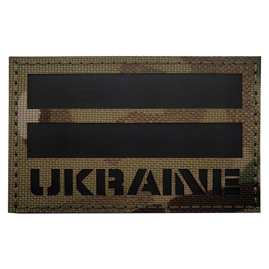 Ukraine IR Flag Velcro Patch Multicam Infrared Flag Airsoft Velcro Patch