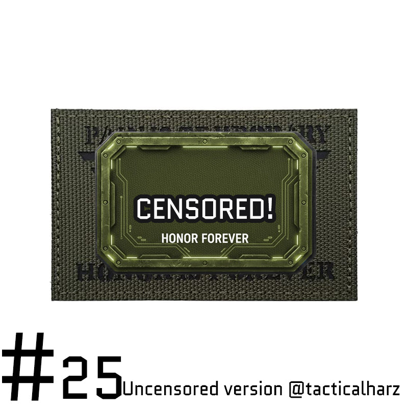 #25 Honor Forever Velcro Patch Olive TAC-HAMMER