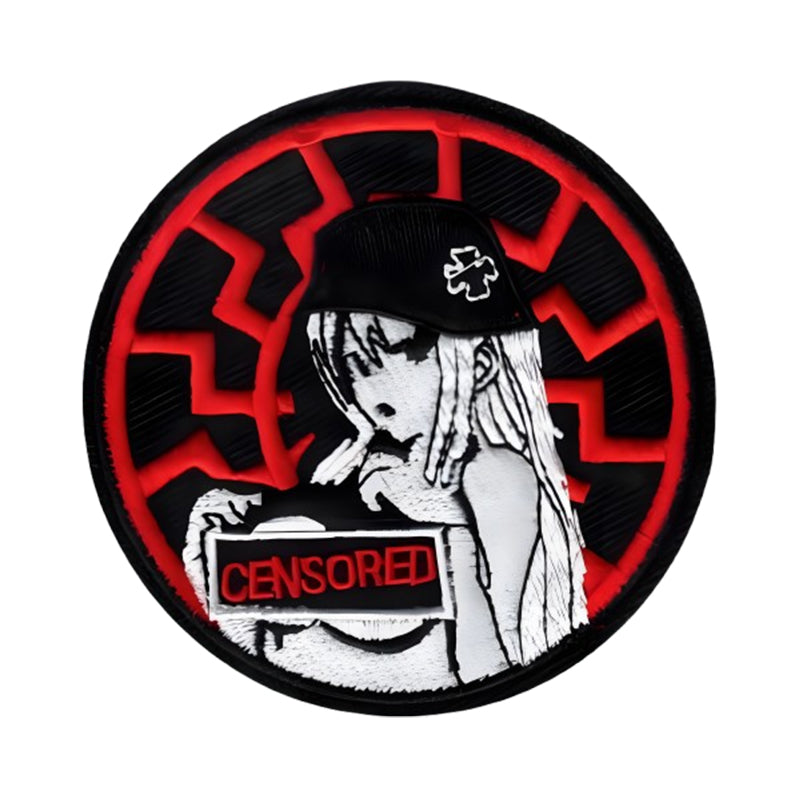 Wehrmacht Pinup Girl Fabric Patch Axis Anime Waifu Boobies Velcro Patch