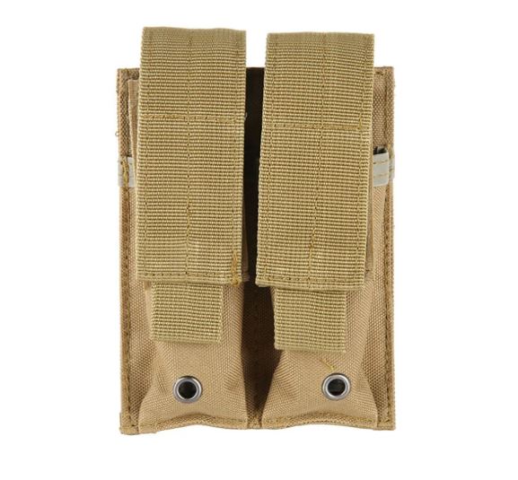 MOLLE Double Magazine Pouch Pistol Mag Pouch Bag for G17, M9, P226, 1911