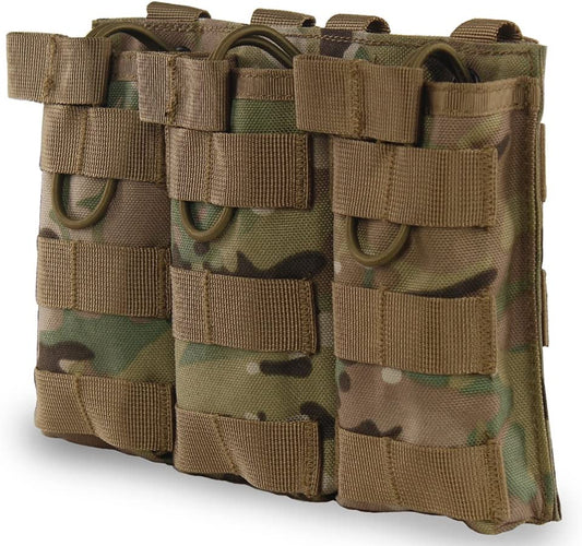 Triple Mag Pouch for AR15 / M4 – MOLLE-compatible 3-way magazine pouch (5.56 / M4 / M16)