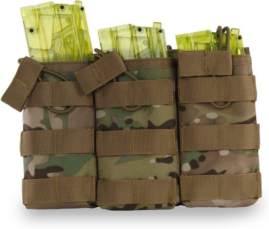 Triple Mag Pouch for AR15 / M4 – MOLLE-compatible 3-way magazine pouch (5.56 / M4 / M16)