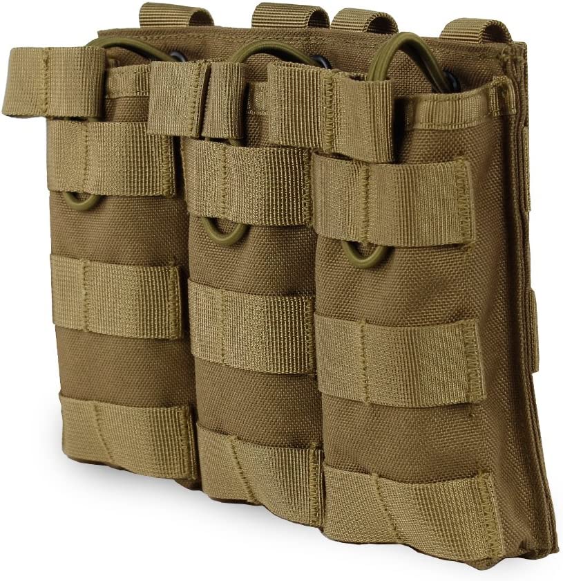 Triple Mag Pouch for AR15 / M4 – MOLLE-compatible 3-way magazine pouch (5.56 / M4 / M16)