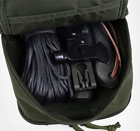 Tactical MOLLE bag large – 27cm utility pouch with 2 compartments