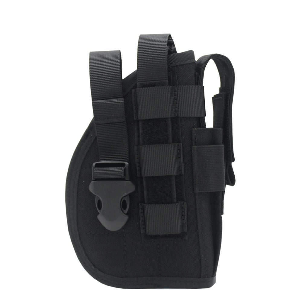 Molle pistol holster with pistol magazine pouch