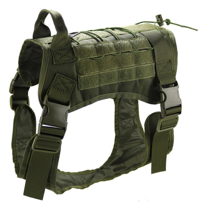 Tactical molle dog vest harness