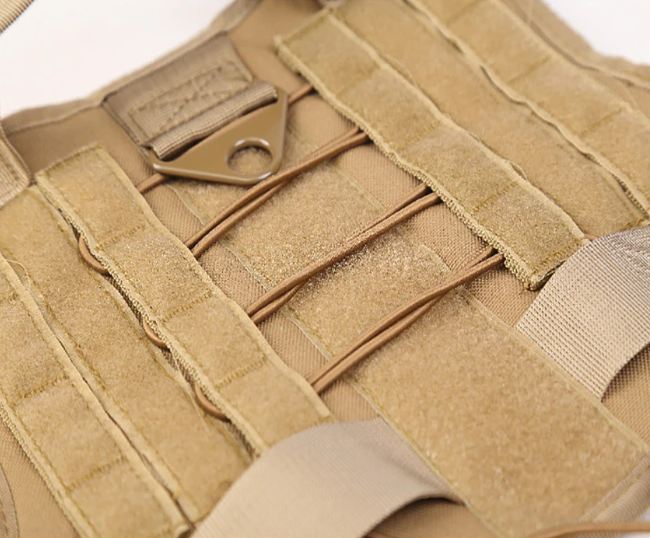 Tactical molle dog vest harness