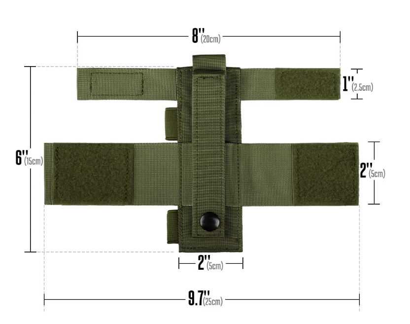 Tourniquet EMT MOLLE mount for SOF-T and CAT with Red Cross patch