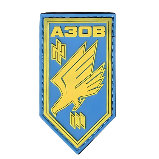 3rd Company Azov Regiment PVC Patch 3. Kompanie Asow Eagle Logo Klett Aufnäher