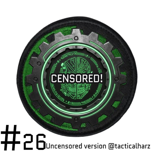 #26 Cog Priests of Mechara Velcro Patch Rund TAC-HAMMER